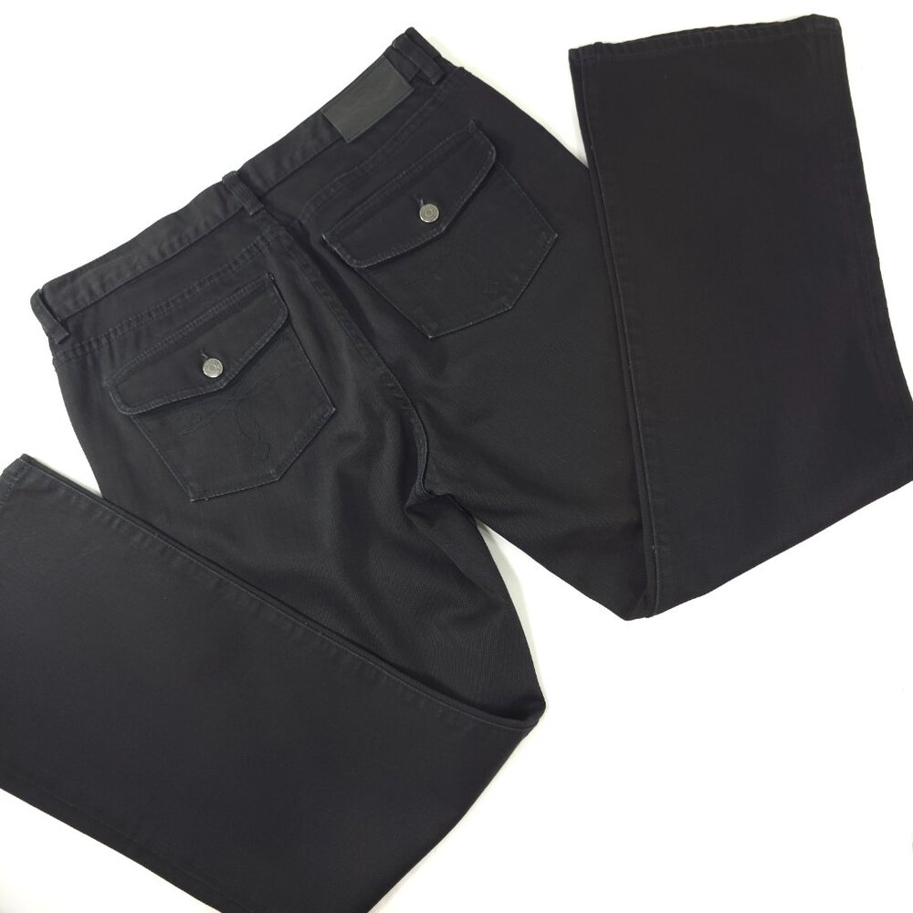 LAUREN RALPH LAUREN CLASSIC BOOTCUT BLACK JEANS WOMEN'S SIZE 10P PETITES STRETCH
